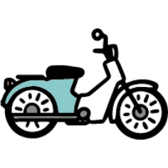 オートバイ イラスト