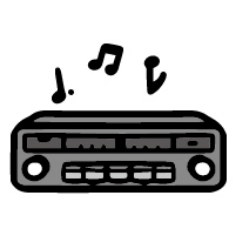 カーステレオ イラスト