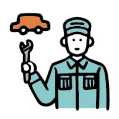 自動車整備 イラスト