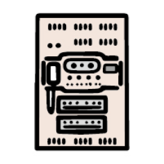 工場向け通信設備 イラスト